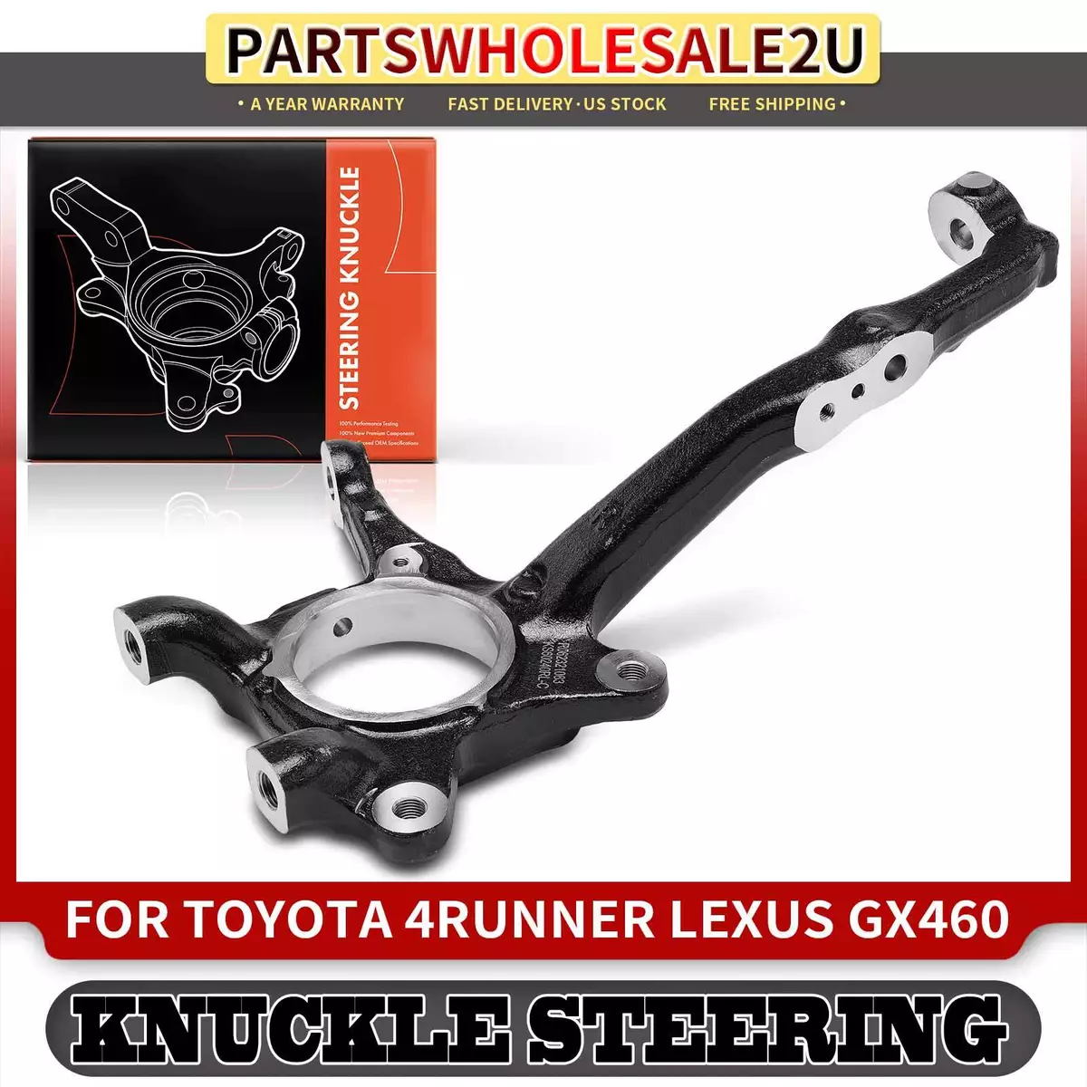 Front Right Steering Knuckle for Toyota 4Runner 2015 2019 Lexus GX460 2016 2018