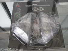 CLEAR ALTERNATIVES RED Turn Signal Lenses Kawasaki 05-06 ZX6R/636 CTS-0048-R