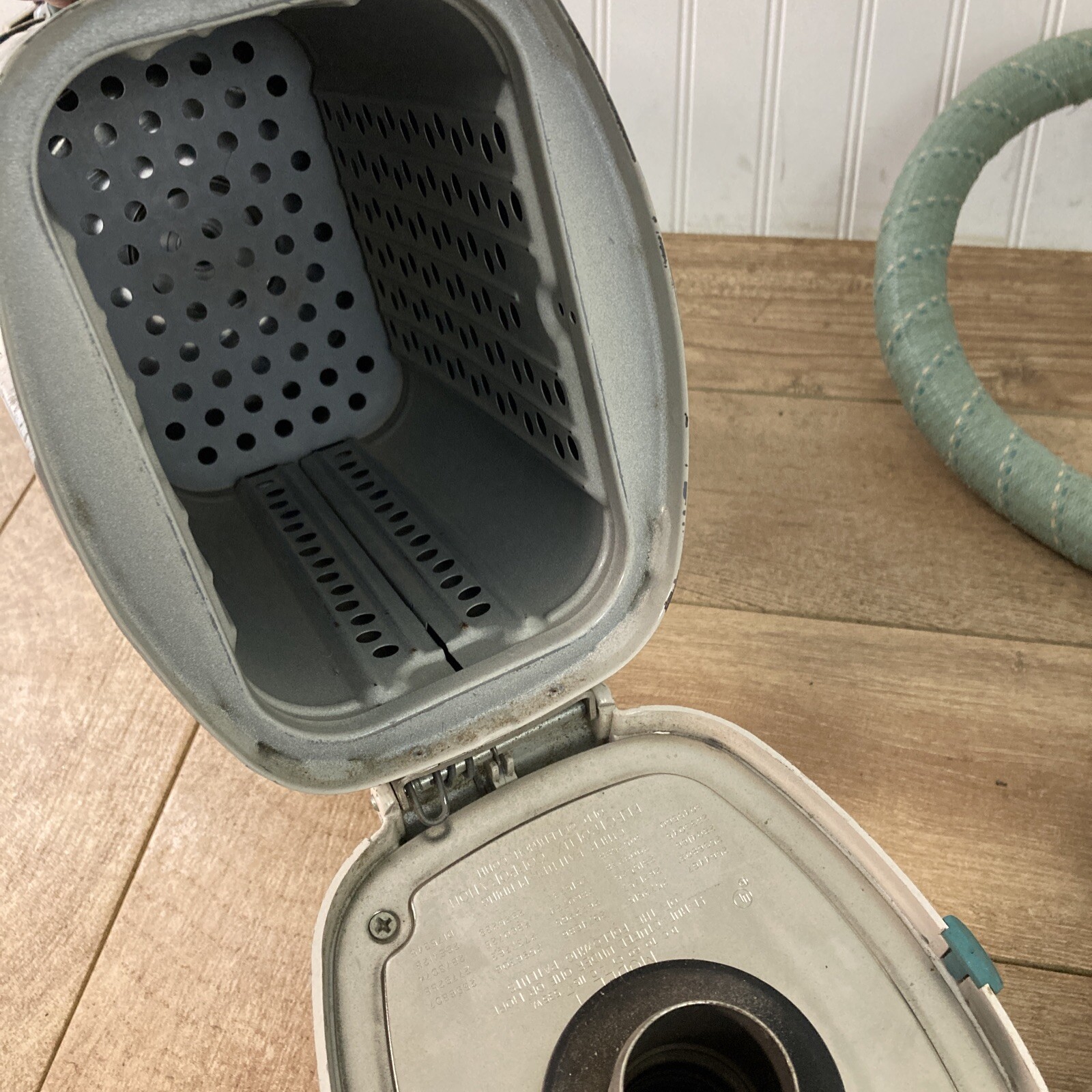 VTG Electrolux Model L White Green Canister Vacuum Cleaner w/ Extras