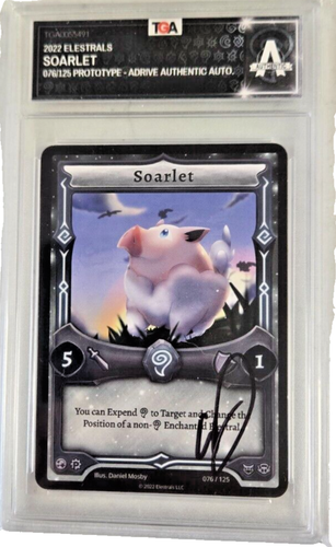 Elestrals Prototype Soarlet - Authentic aDrive Autographed Slab - 第 1/2 張圖片