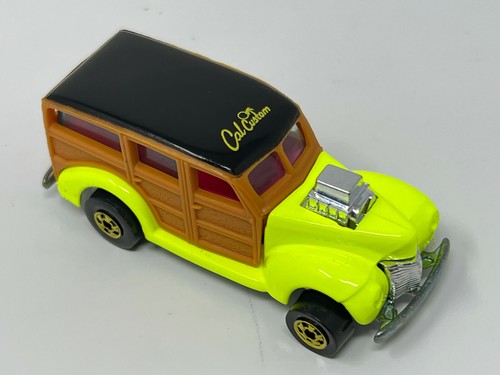 Hot Wheels 1990 - '40s Ford Woodie Wagon - Yellow California Cal Custom New 1:64 - Picture 6 of 9