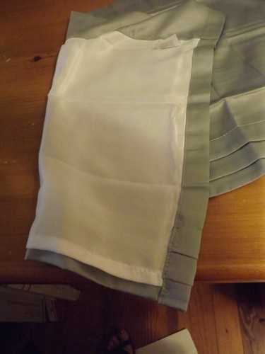 NEW JC PENNEY HOME VALANCE 50Wx18" soft green PLEATED HEMLINE lined 3 AVAILABLE - Picture 7 of 10