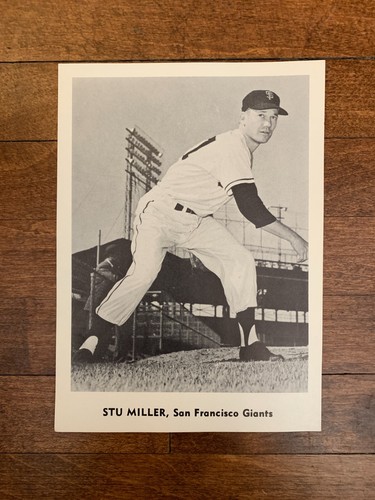 1959 Giants Jay Publishing #8 Stu Miller - SAN FRANCISCO - RARE & VINTAGE v1