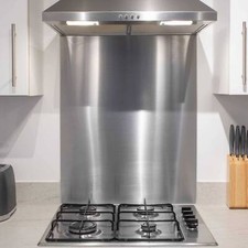 Splashback for Cooker Hoods, 60cm, Extractor Fans, Range Hoods, S/Steel