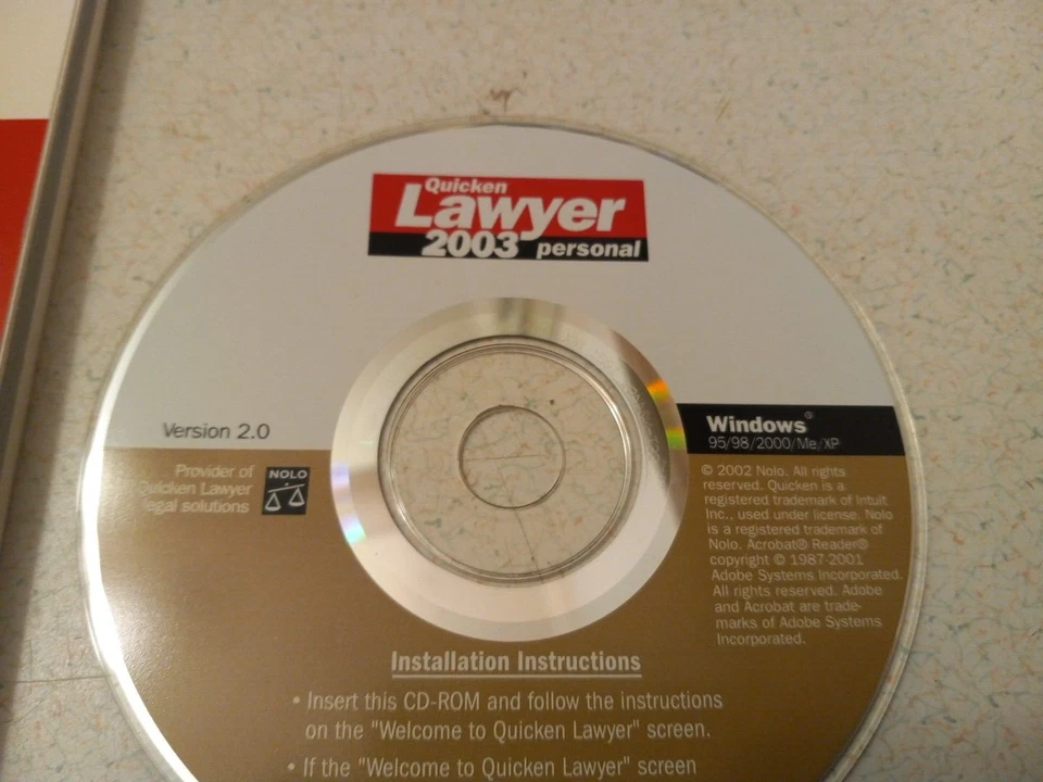 Quicken Lawyer 2003 Personal Version 2.0 Disk And Book Only - Image 2 of 2