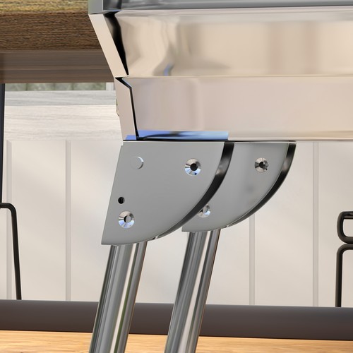 Barbecue a Carbone Pieghevole Portatile con Padella Grill Rack Ripiani Ganci - Foto 9 di 9