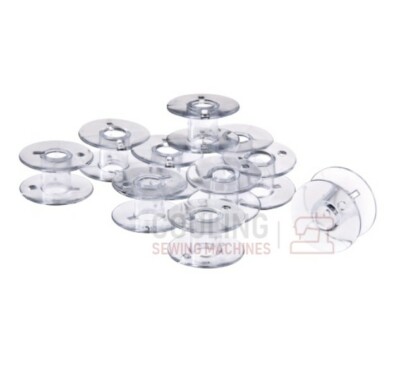 10 BOBBINS Uni FITS NECCHI NÄHMASCHINE Jeans Pro Q11A, Rosso 200, NC 102D
