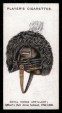 Players Cigarettes 1931 Military Head-Dress Card 7 Royal Horse Artillery
