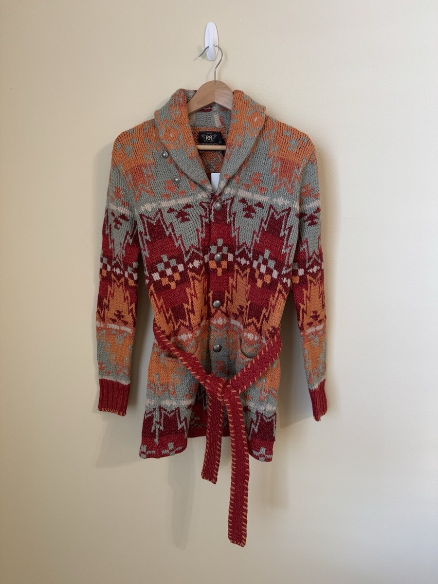 RRL Ralph Lauren New Hand Knit Ranch Cardigan Sweater RRL Ralph Lauren New Hand Knit Ranch Cardigan Sweater
