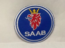Saab New Embroidered Company Iron On Name Patch Tag 3t X 3w Saab New Embroidered Company Iron On Name Patch Tag 3t X 3w