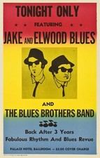 1980 The Blues Brothers Movie Poster 11X17 John Belushi Dan Akroyd 🚓🚨🍿