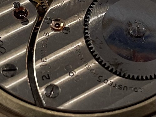 Elgin 590 BW Raymond Pocket Watch 10K Gold Filled Case 16S 21J 1956 Model 15 - Picture 8 of 17