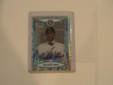 2008 Bowman Chrome Draft Picks Michael Inoa Ynoa X-Fractor Auto Card 210/225