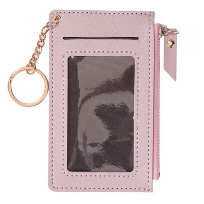 Short PU Leather Coin Pocket Fashion Multi-Card Purse Photo Card Holders Slim