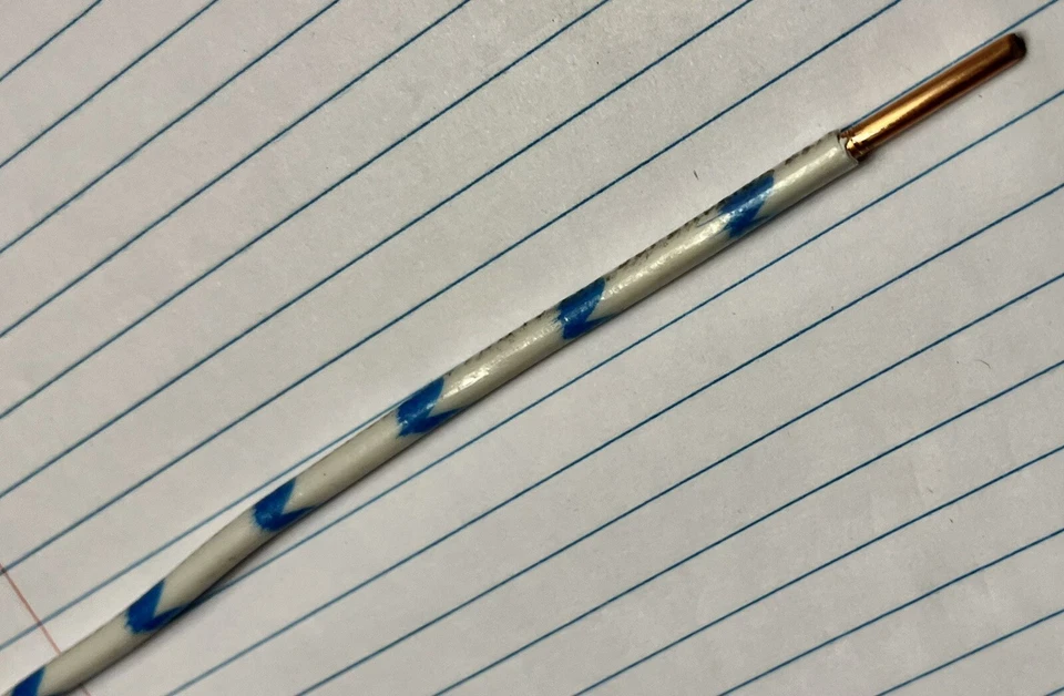 Encore Slick #10 AWG Solid THHN/THWN-2/MTW Building Wire Blue/White Stripe 25 Ft - Image 2 of 4