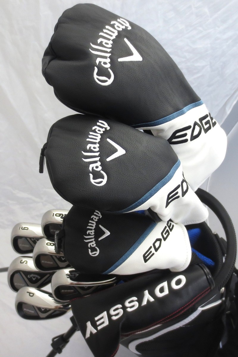Mens TALL Callaway Golf Set Driver Wood Hybrid Irons Odyssey