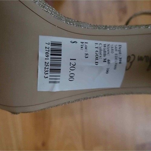 Sandalias metálicas con correa al tobillo Sam EdelmanYaro nuevas sin etiquetas - Imagen 8 de 12