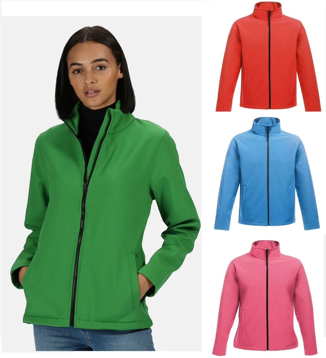Regatta Womens Ablaze 3 Layer Waterproof Printable Softshell Jacket Work