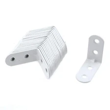 20pcs Iron L Bracket Joint Right Angle Bracket Heavy Duty Shelf Braces for Fl...