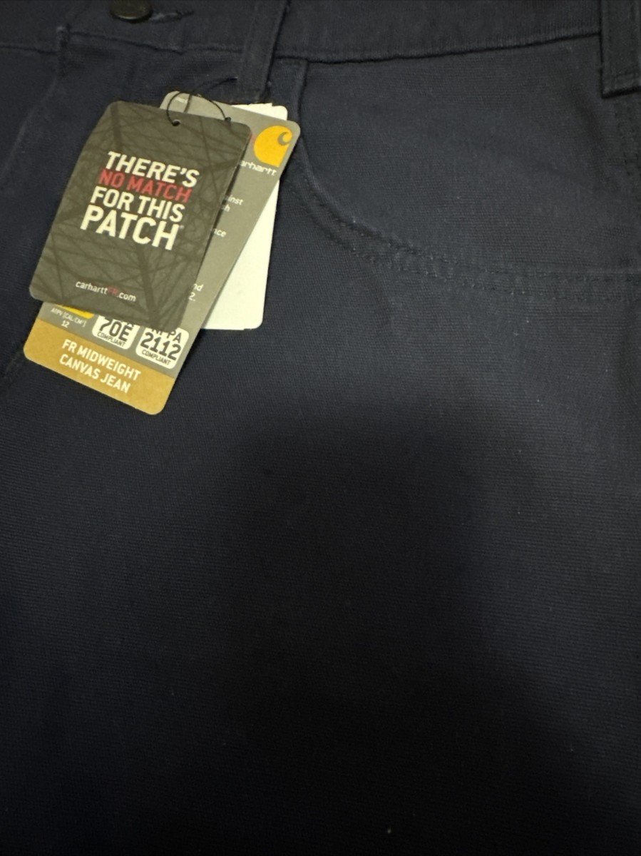Carhartt Flame Resistant Men's FR Midweight Canvas Jean Size 34x32