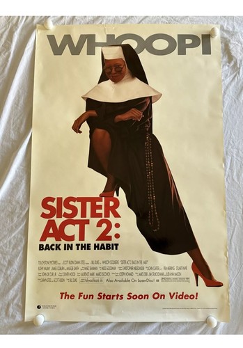 SISTER ACT 2 1993 Original  26x40" US Movie Poster Whoopi Goldberg RARE rolled