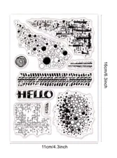 brick clear stamps Bubble texture card NEW Free Shipping