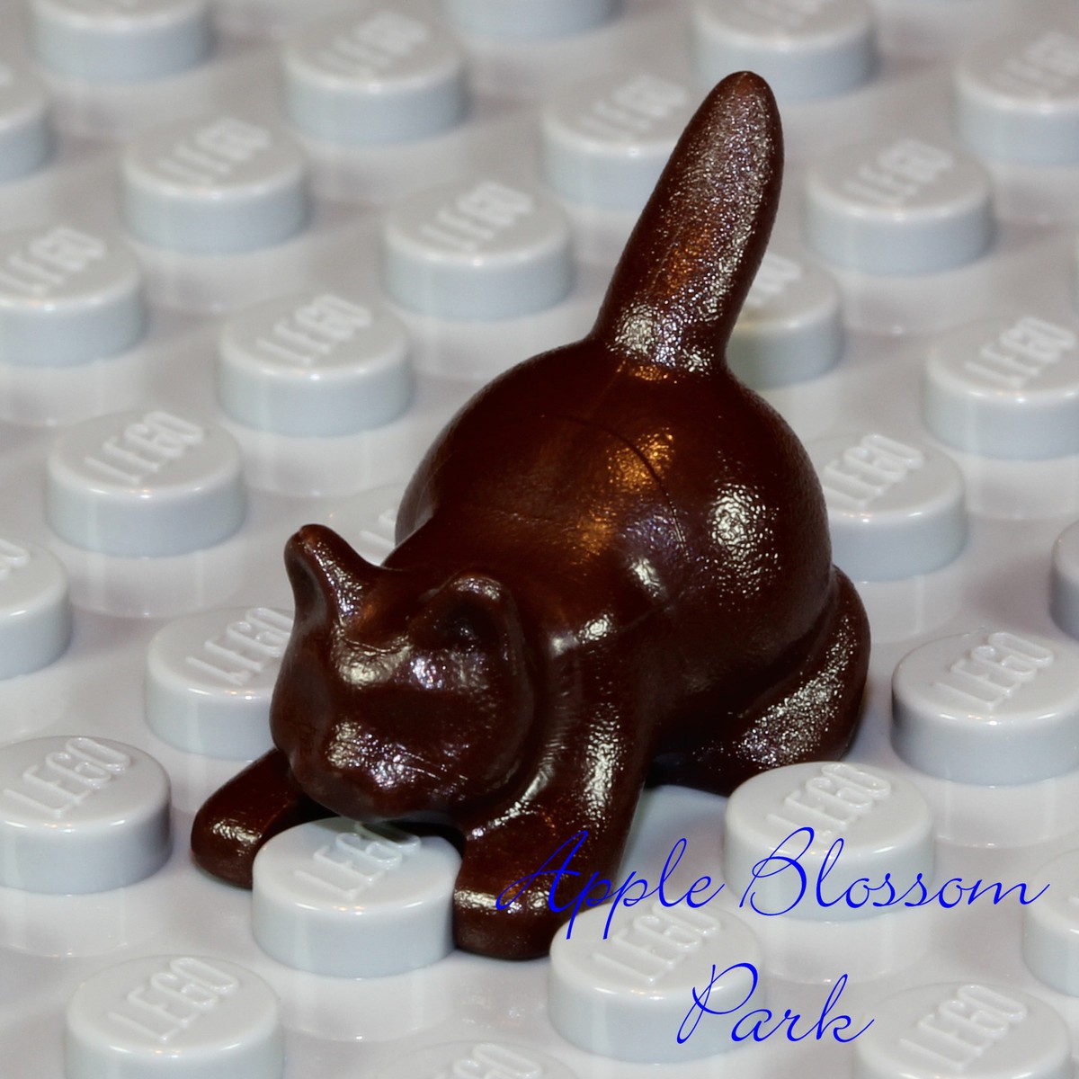 レゴブロック NEW Lego Minifig Animal - Dark BROWN KITTEN - Boy/Girl Friends Pet