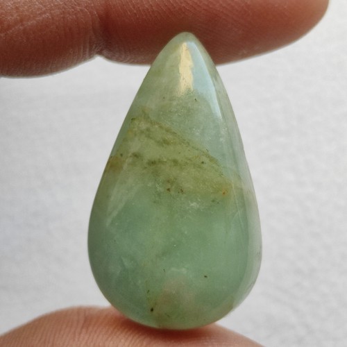 Designer green colour aquamarine cabochon natural gemstone for jewelry R12103 AU - Picture 4 of 5