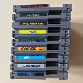 Nintendo Entertainment System NES Game Job Lot - Super Mario Batman Donkey Kong