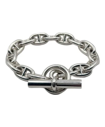 HERMÈS Bracciale HERMES Chaine D'Ancre MM 15Link Catena Argento Bracciale Giappone