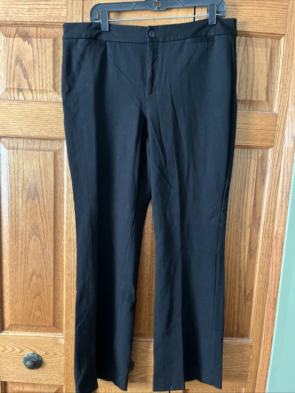 NYDJ Not Your Daughters Jeans pants trousers black zip fly women size 16