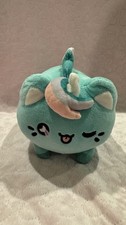 2021 Meowchi Tasty Peach x Aurora Teal Winking Cat Unicorn Caticorn Plush