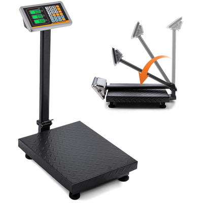 Postal Scale Digital Price Computing Foldable Industrial Steel Platform 660 lbs