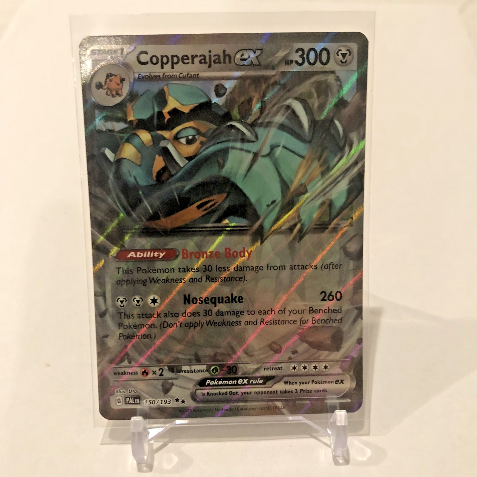 Copperajah ex 150/193 Paldea evolved Pokemon English-NM