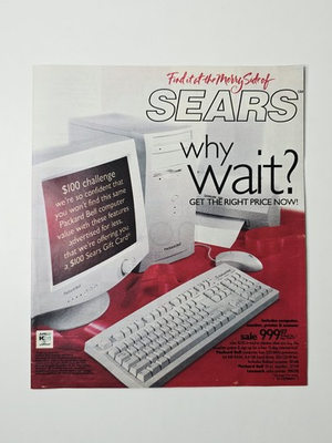 #ad 1998 Sears Holiday Circular Zelda Ocarina Nintendo 64 PlayStation 32 Pages $99.99