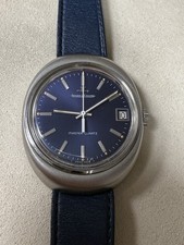 c. 1976 JLC Jaeger Lecoultre Master Quartz - Blue Dial - JLC Travel Box