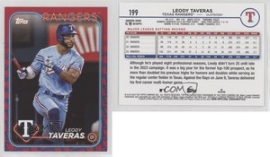 2024 Topps Series 1 Team Color Border Leody Taveras #199