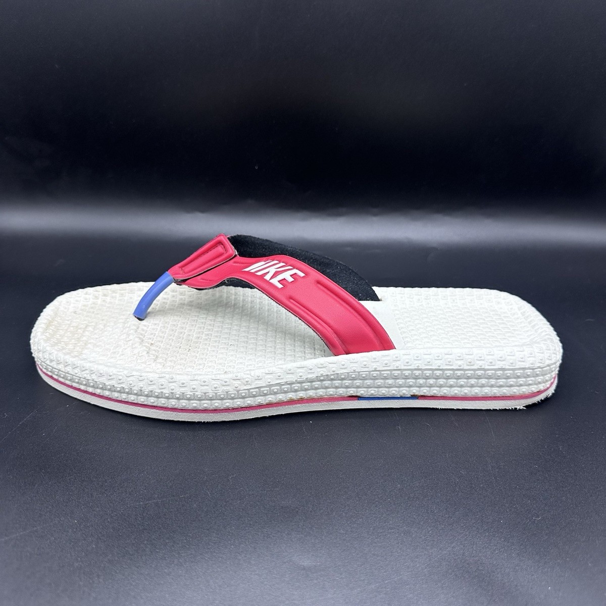 Vintage 80s NIKE Waffle Sole Sandals Thong Flip Flops Taiwan  display picture 3
