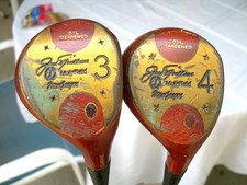 RH MacGregor Golf JACK NICKLAUS MUIRFIELD 3, 5 WOOD Persimmon Oil Hardened