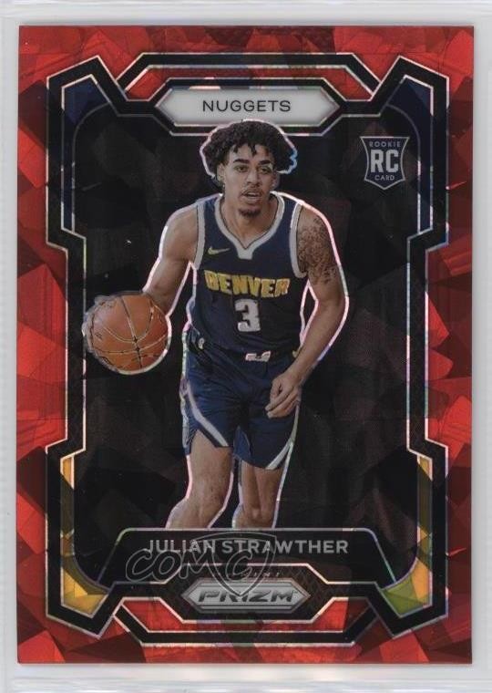 2023-24 Panini Prizm Red Ice Prizm Julian Strawther #133 19fe