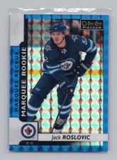 2017-18 O-Pee-Chee Platinum Rookies Jack Roslovic #161 (RC) Royal Blue Cubes /99