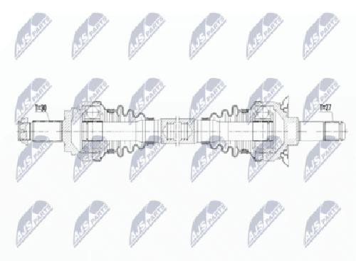 Original NTY Drive Shaft NPW-BM-087 For BMW
