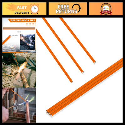 3 Pcs 18'' Silver Alloy Brazing Rods - 56% Filler Metal, Flux Coated Welding Stic