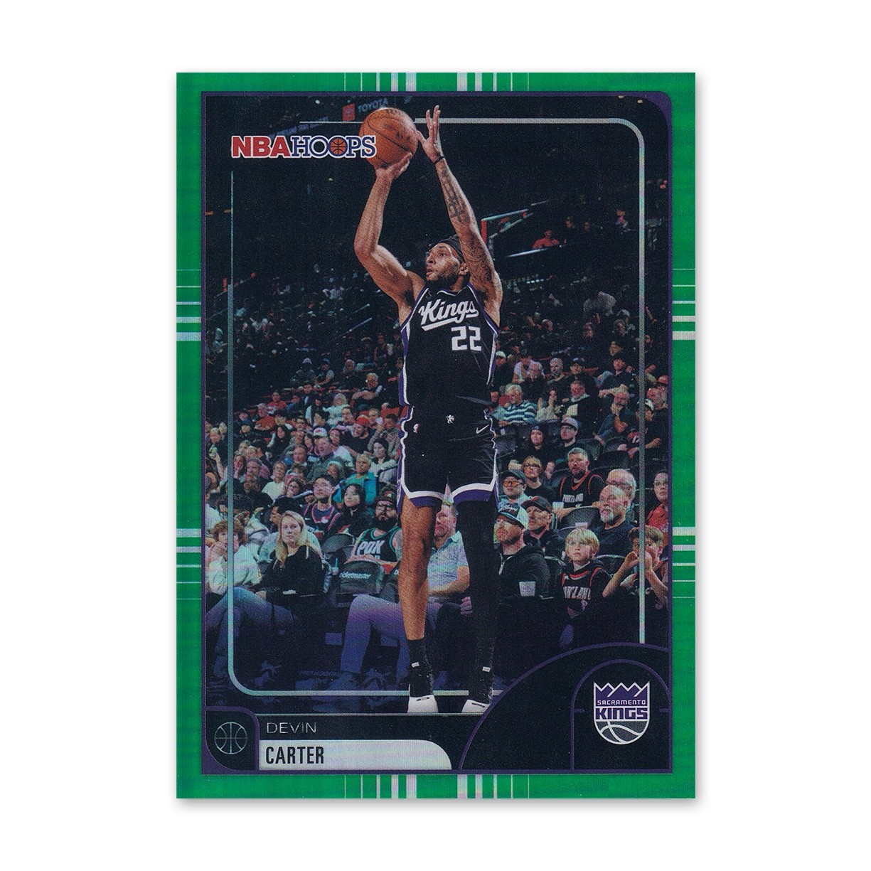 Devin Carter 2025-26 Topps NBA Hoops Green #46 Kings
