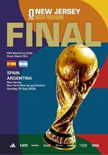 Programme Spain v Argentina FIFA World Cup 2026. 20 pages Size A4. Fan edition