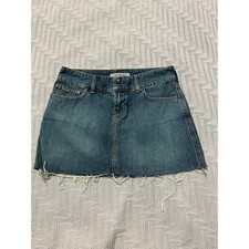 Vintage Y2K Abercrombie and Fitch jean mini skirt size 2