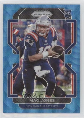 2021 Panini Prizm Rookie Blue Wave Prizm 115/199 Mac Jones #336 4k8