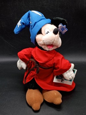 New VTG Walt Disney World 40th Fantasia Sorcerer's Apprentice Mickey Mouse Plush