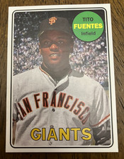 SAN FRANCISCO GIANTS: Tito Fuentes Custom Modern 1969 Style Art Card
