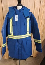 Tough Duck FR Fire Resistant Work Coat Hi-Vis Reflective Long Sleeve 4XLT NWT